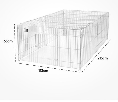 Large metal outdoor pen - outdoor, pet