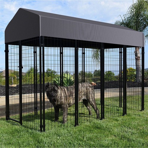Xxxl metal dog run kennel - metal,