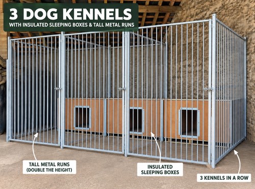 Insulated outdoor dog pen - 3,