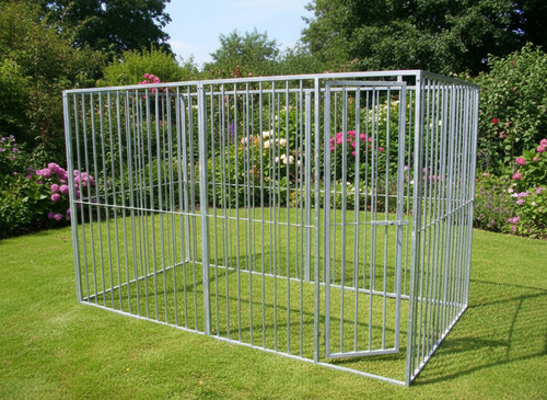 Sided galvanised dog pen - 4,