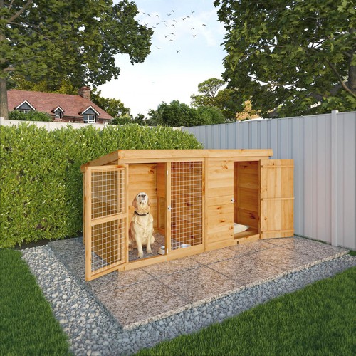 Wooden dog kennel run - 4,