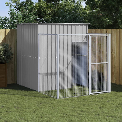 Dog house with - light, grey