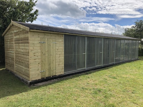 Modular dog kennel block - dog, &