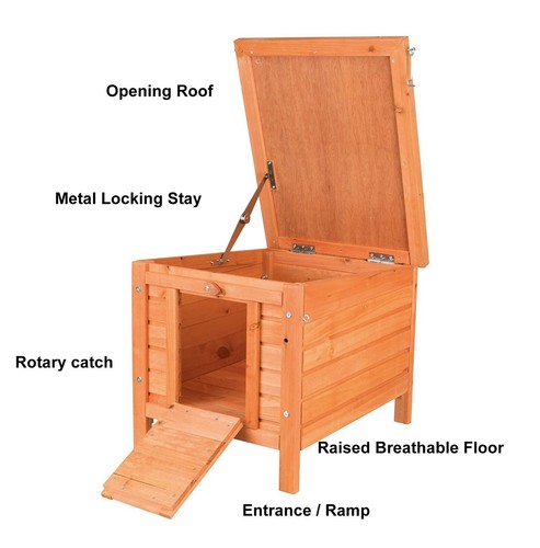 Outdoor wooden cat - wooden, /