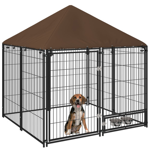 Outdoor dog house kennel with - outdoor,