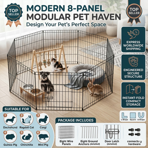 Dog pet pen panel - panel, puppy